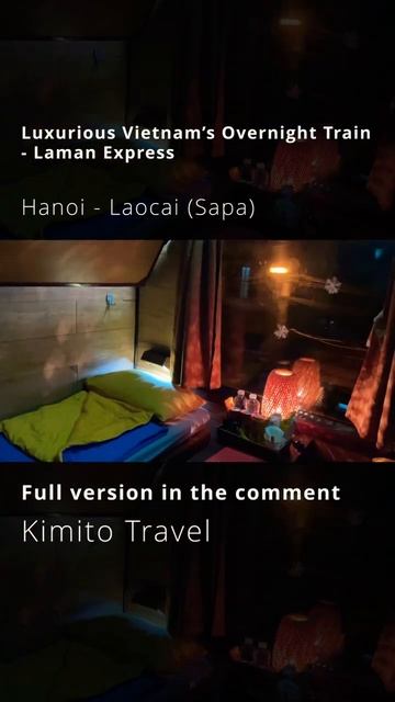 Luxurious Private Room on Vietnam’s Overnight Sleeper Train | Hanoi to Sapa #shorts #shorttravel