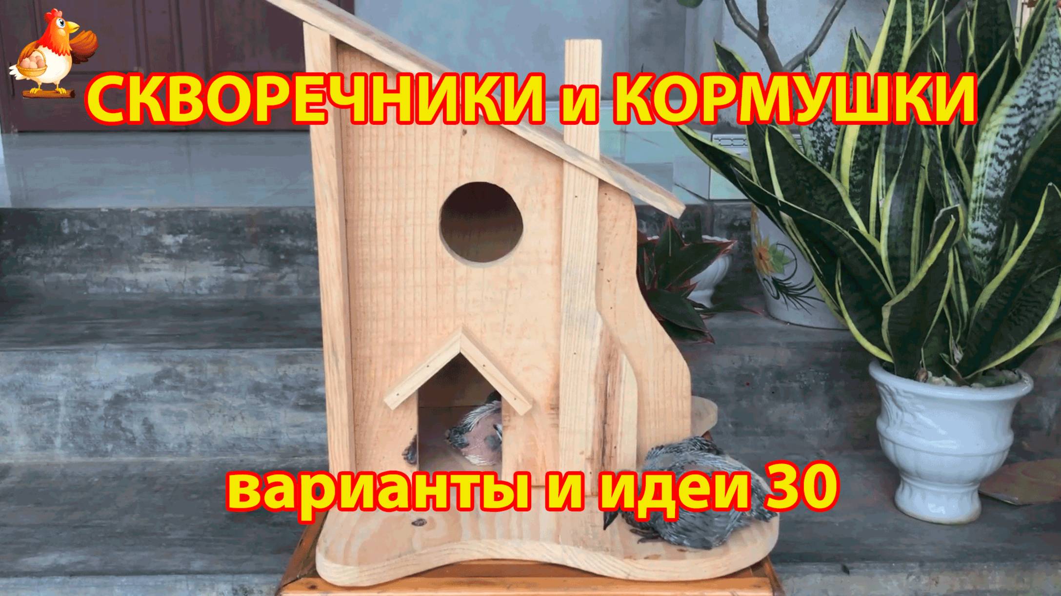 Скворечники и кормушки своими руками для птиц 30 🪚🪛🔨 Идеи для дачи и сада пошагово ❣️