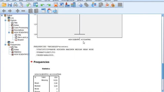 SPSS - Median (via shortcut)
