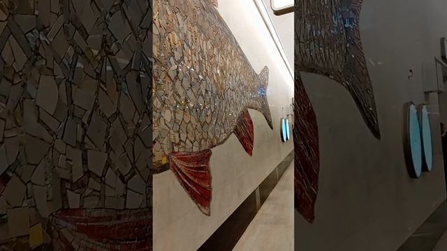 Нагатинский Затон станция метро в Москве (сдана в эксплуатацию в 2023 г.)