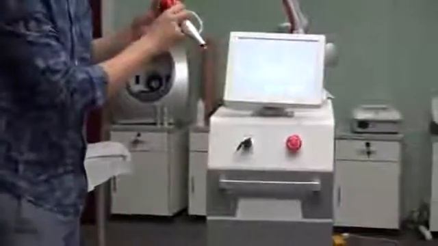 Q-switch nd yag laser machine introduction and operation video