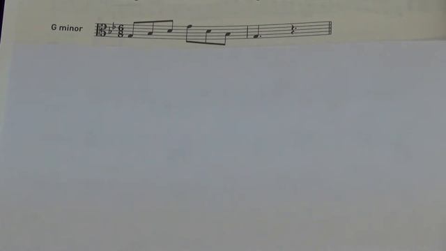 ABRSM Viola Grade 2 scales and arpeggios - G minor arpeggio