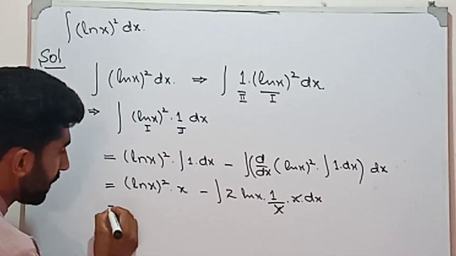 Integration  of  (lnx)^2. || How can we integrate the lnx ||