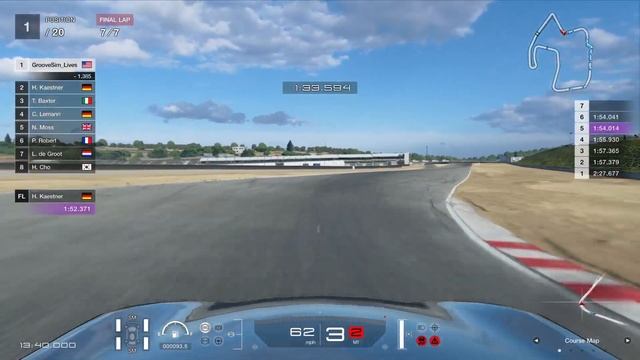 GT Sport - "Dino-MITE!!!" Custom Race v AI Kaestner @ Laguna Seca - PS4 Pro