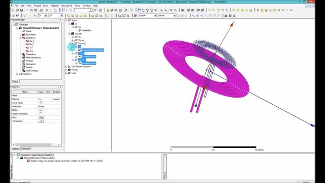 Ansys  Maxwell-How to calculate the mutual inductance [2/3]