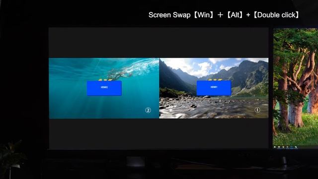 Kinan 4K FHD Multi View HDMI KVM Switch MH2415