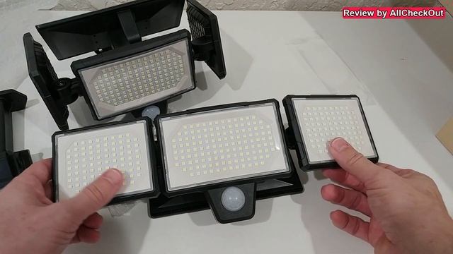 Amiluo Solar Outdoor Lights With Remote, 320° Wide Angle, Model AXWSWL04-002 FULL REVIEW