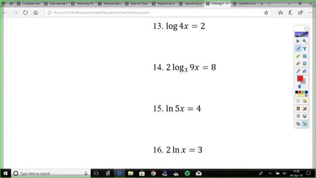 Solving Equations and Inverses
