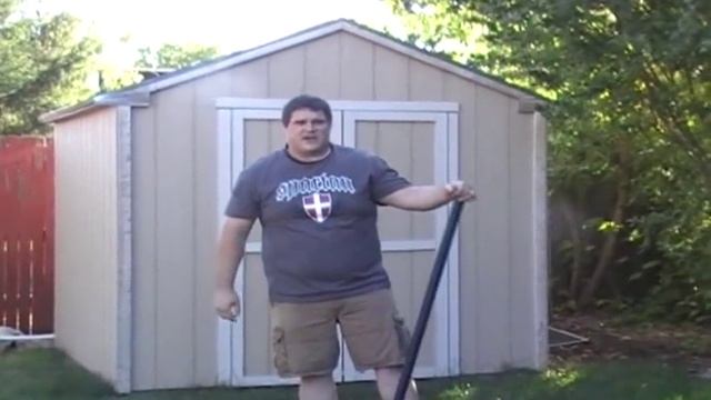 45LB Macebell 100 swings workout by Kevin Wikse