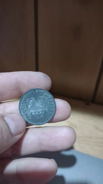 25 centavos de holanda 1942 ww2