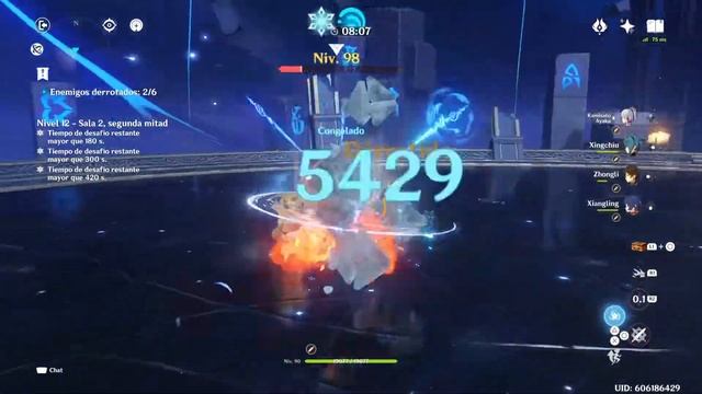 2.8 Spiral abyss - Xiao Hypercary & Ayaka Normal ATK - Genshin impact