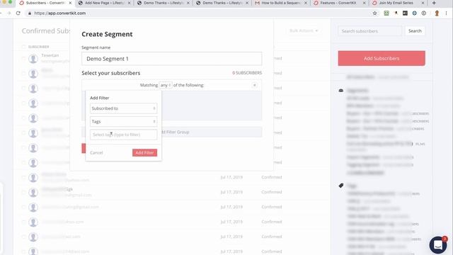 Convert Kit - How To Create A Segment In Convert Kit