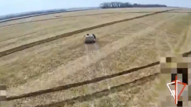 Погоня за пикапом с ВСУ в Курской области