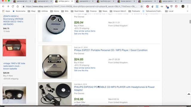 What's It Worth?  Personal CD Players