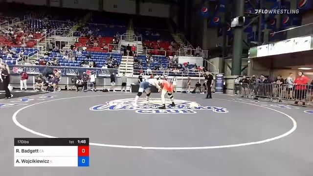 170 Lbs Round Of 64 - Ryan Badgett, California Vs Abraham Wojcikiewicz, Illinois 4874