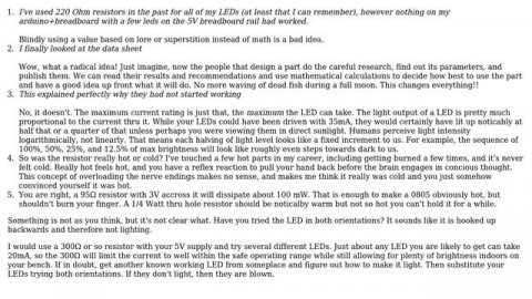 Electronics: Issues with resistor heating, for an LED? (3 Solutions!!)