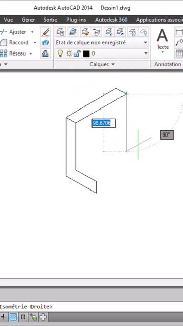 Autocad || 1: Isometric drawing  #autocadonline
