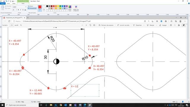 PROGRAMAÇÃO DE CONTORNOS NO CNC SINUMERIK SIEMENS,  COM FUNÇÃO DE ESCALA E DESLOCAMENTO E TANGENTE