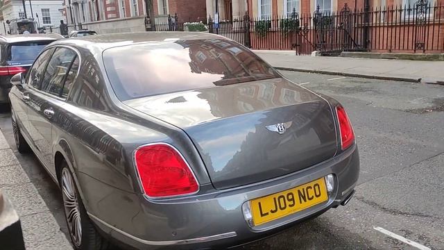 London Cars: Grey Bentley Continental GT near Green Park Station London #london #cars