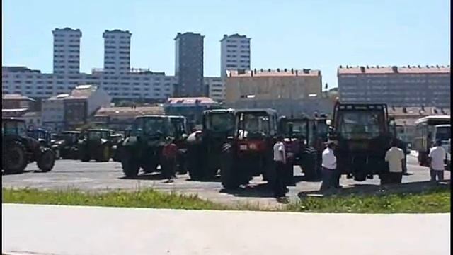 Tractorada xoves 1. Santiago.