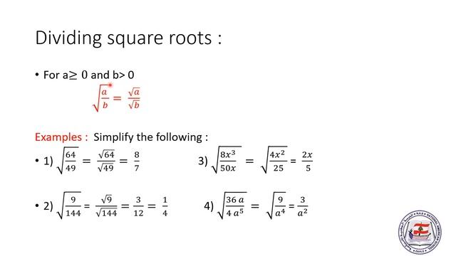 Math   Radical expressions 4   may 14 2020   Mrs Pascale Mrad