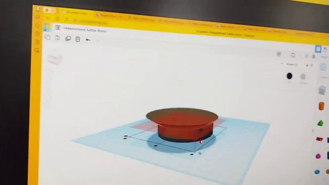 моделирование фуражки в tinkercad. кружок krafteam
