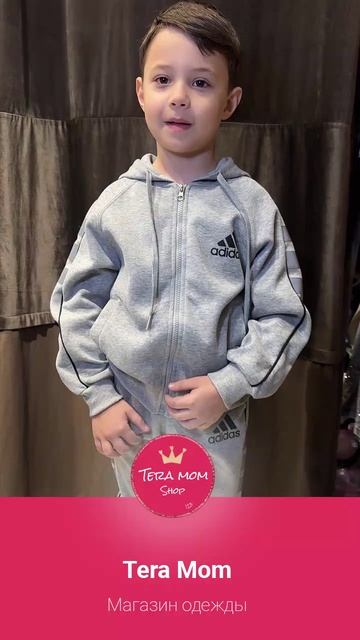 Костюм Adidas детский серый