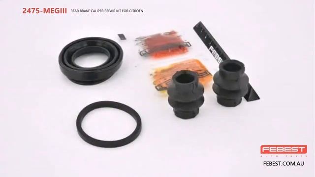 2475-MEGIII REAR BRAKE CALIPER REPAIR KIT FOR CITROEN