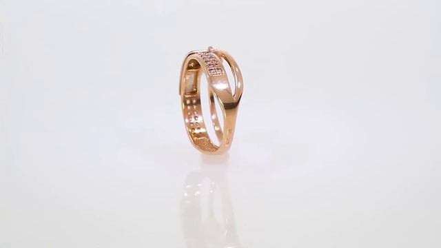 Золотое кольцо с куб. окс. циркония, артикул КВ2777.1