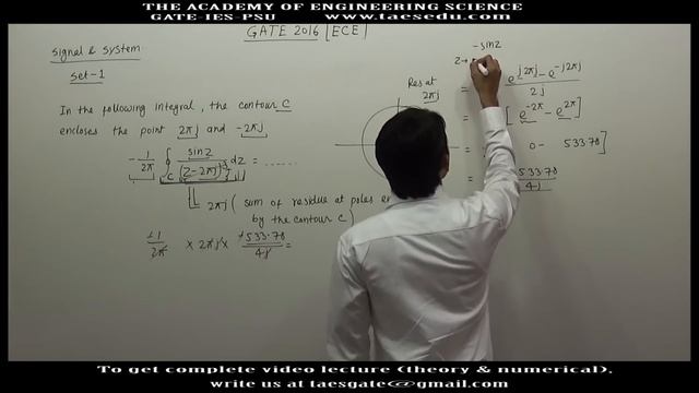 GATE 2016 SOLUTION: SIGNAL AND SYSTEM: ECE SET1