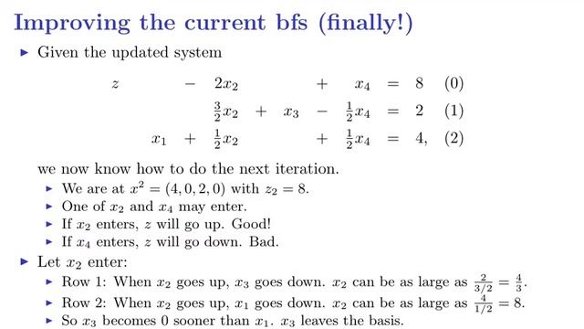 OR Lecture 3: The simplex method (Part 5)