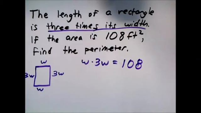 Finding the perimeter or area of a rectangle given one of these values