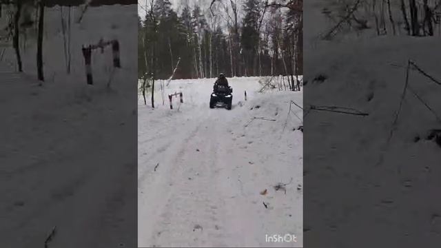 Зимний выезд на квадроциклах.