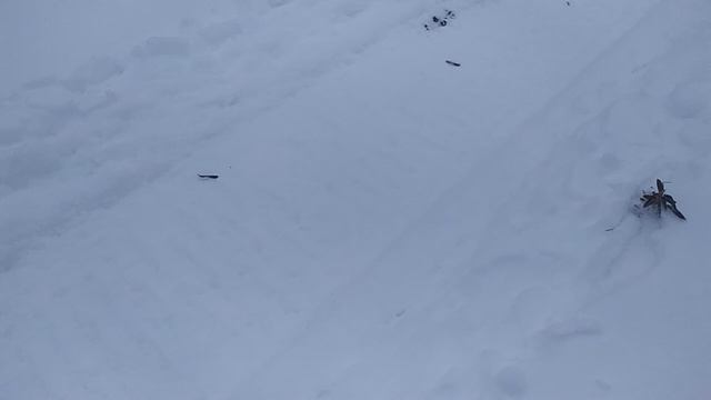 снегоход по глубокому снегу