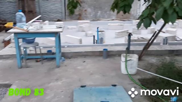 ДОМ С НУЛЯ.Заливка пола, и продолжение дорожкы.
