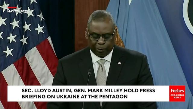 Sec. Lloyd Austin, Gen. Mark Milley Hold Press Briefing On Ukraine At The Pentagon