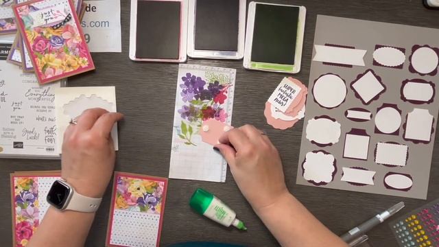 One Sheet Wonder for Notecards | Papercrafting Playdate 64 | Hues of Happiness