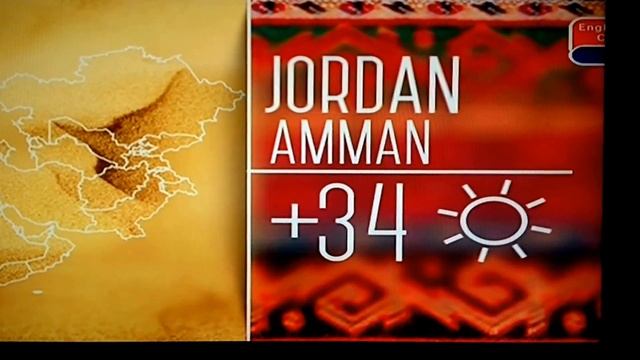 Weather Report on English club TV: Middle East & Central Asia