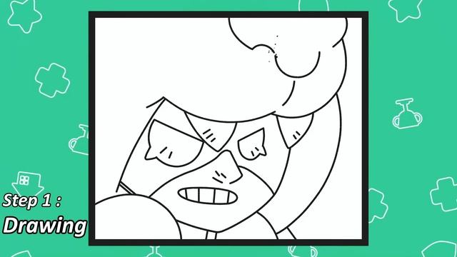 HOW TO DRAW NITA ICON | BRAWL STARS | STEP BY STEP