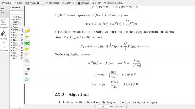 Newton Method of root finding
