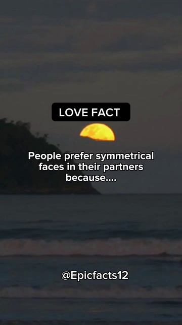 People prefer symmetrical faces in their partners because 🥰... #shorts #psychologyfacts