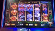 Quick win on 50 cent bet. Lightning Link Eyes of Fortune. Awesome bonus round.