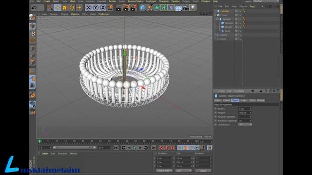 Bend Clone Spline Path in Cinema 4D Tutorial