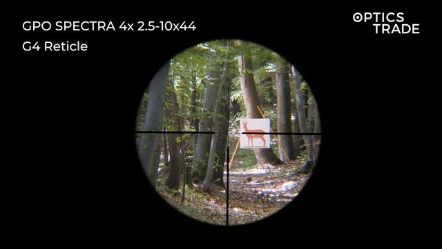 GPO SPECTRA 4x 2.5-10x44 Reticle G4 | Optics Trade Reticle Subtensions