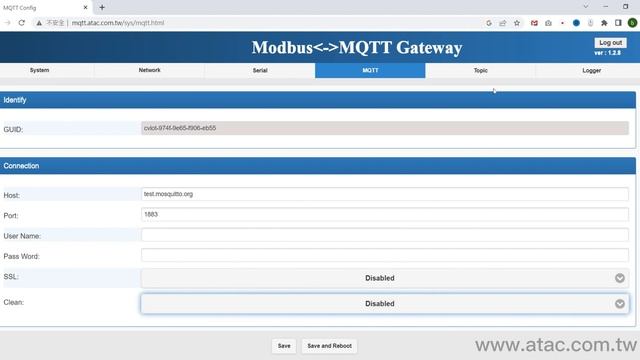 Modbus device data to MQTT Setup Overview, MQTT/Topics/Instant Data View. Modbus數據發佈至MQTT服務器及即時數據檢視