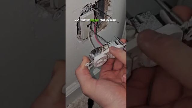 🔥 Thats a hazard! How to change a switched outlet #diy #handyman #electrician #HowTo
