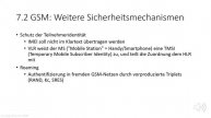 Netzsicherheit 1: 7.1 7.2 Mobilfunk - GSM