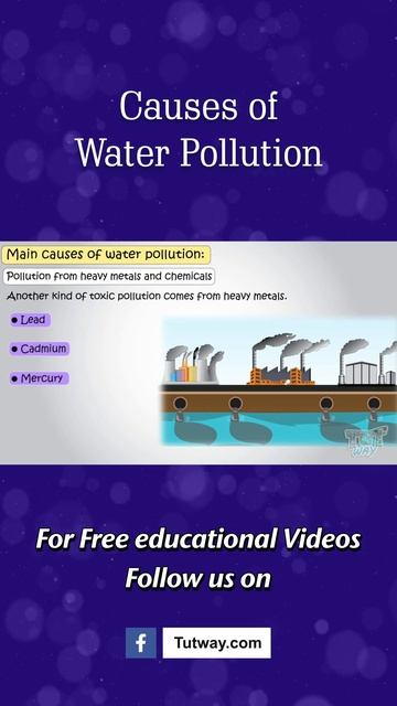 Water Pollution | Causes of Water Pollution | Pollution from Heavy Metal & Chemicals Science #short