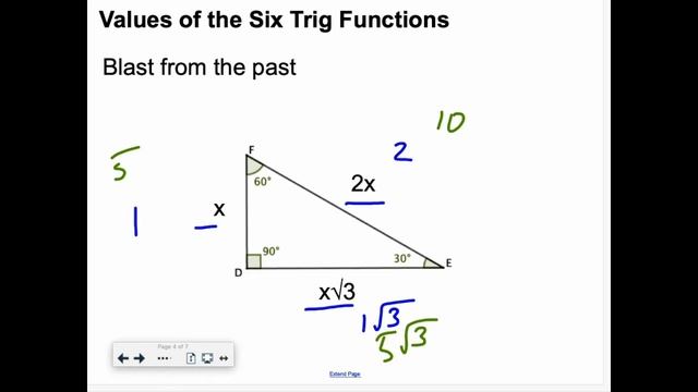 2 4b Values of the Six Trig Functions day 2