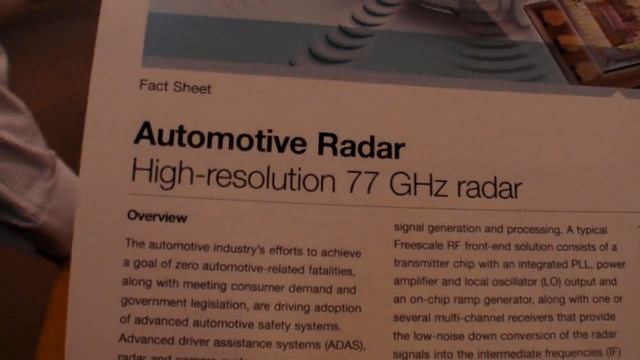 Freescale's High Resolution 77Ghz Radar System